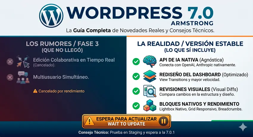 Novedades WordPress 7.0